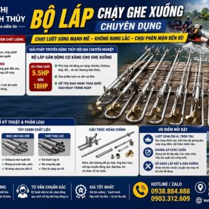 Láp gắn động cơ xăng cho ghe xuồng từ 5.5hp /6.5hp/7,5hp/9hp/13/15/18hp chất liệu inox và thép đều