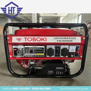 Máy Phát Điện Chạy Xăng 3Kw Toboki TK-4000E (có đề)