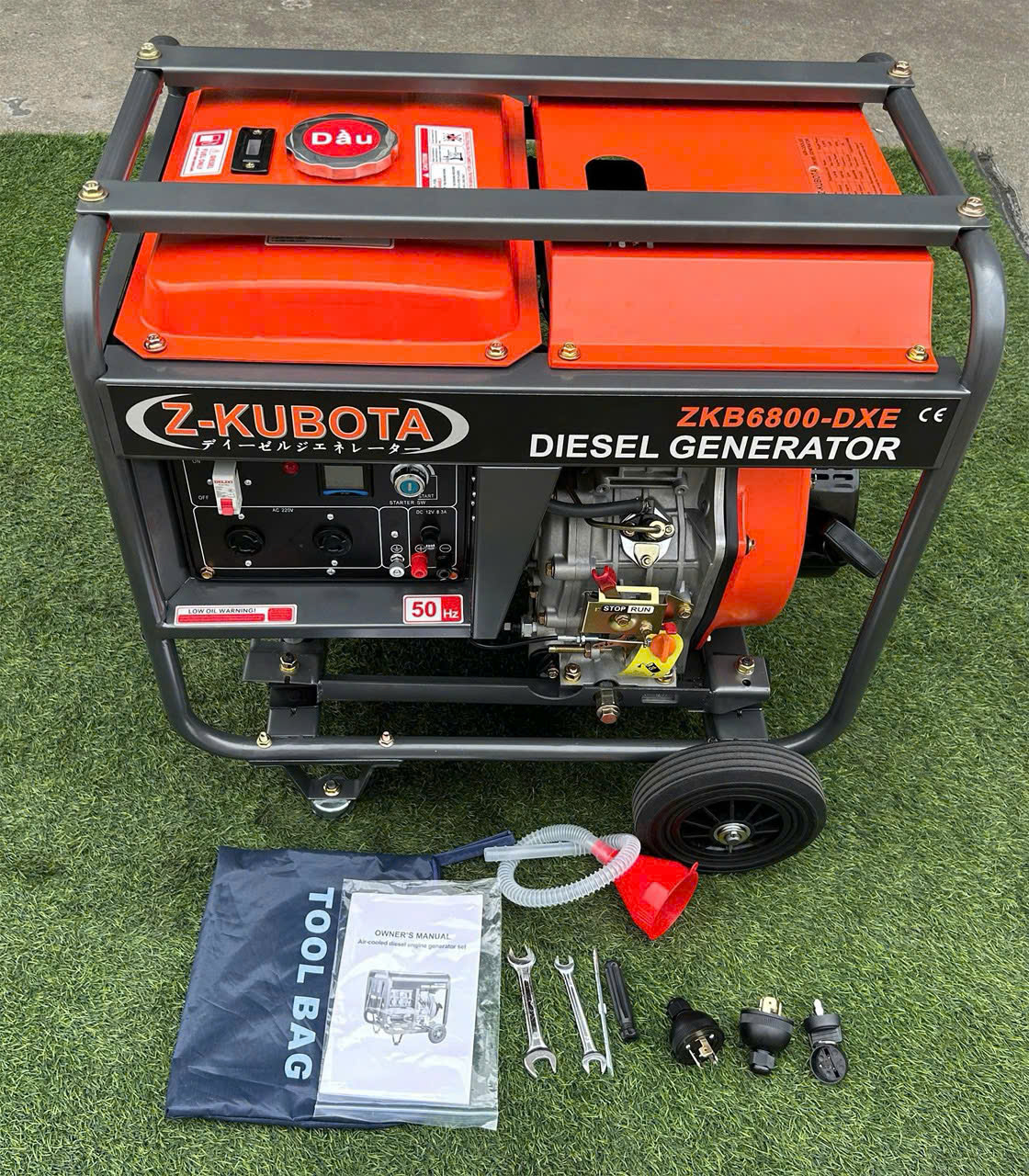 Máy phát điện Diesel Z-KUBOTA model ZKB6800-DXE Máy phát điện Diesel Z-KUBOTA model ZKB6800-DXE