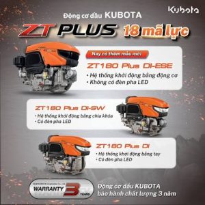 Động cơ Diesel KUBOTA ZT180 -18hp