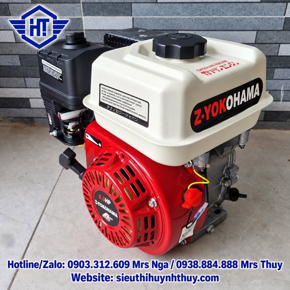   Động Cơ Xăng Z-Yokohama 6.5HP 7.5HP Cốt Thẳng Cốt Xéo Giá Rẻ Máy Đẹp