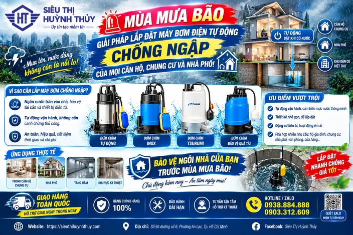 Hướng Dẫn Lắp Đặt Máy Bơm Điện Tự Động Chống Ngập Cho Căn Hộ Chung Cư Hiệu Quả