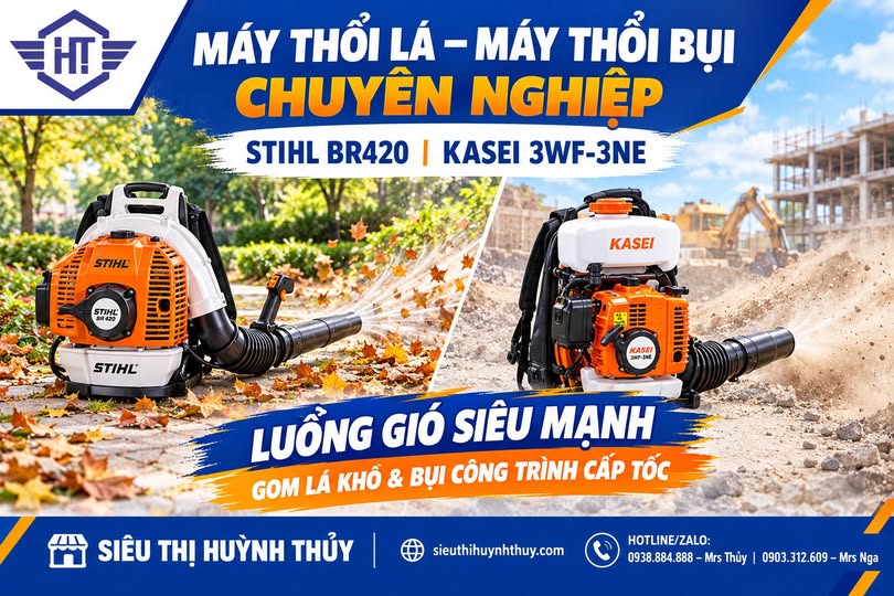 Máy Thổi Lá Máy Thổi Bụi Đeo Lưng Động Cơ Xăng Stihl BR420 Kasei Chính Hãng
